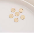 Mønt m/1 huller, børstet, 12x1 mm, FG, 4 stk.