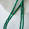 Malakit,13.3*4.3mm Cylinder Formet/40cm, Hel Streng