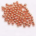 Mellemperle, Runde perler, ca.8mm, FG, 5stk Rose Gold