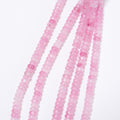 Natural Pink Strawberry,Glatte Rondeller/4.7*2.3mm/39cm,Hel Streng