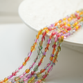 Naturlige krystalperler，5-10mm/39cm，Hel Streng - Blandet