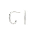 Small Ear Hoops Silver sterlingsølv 925s. Creolerne måler 14 mm i diameter.  et par.