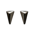 Plain Triangle Ear Studs Black