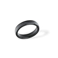 Ceramic Ring Plain Black