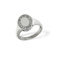 Signet Ring Zirkonia Steel