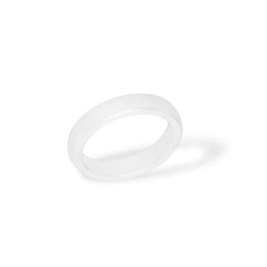 Ceramic Ring Plain White