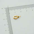 Universal spænde med klare zirkoner ,Sølvbelagt, 18kt guldbelagte,1 stk