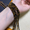 Tiger Eye/Tiger Øje, hjul 2*4 mm, 1 streng