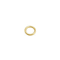 Ring/øsken, lukket, 7x1 mm, forgyldt 925s, 10 stk