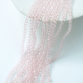 Zirkon,Diamantslebet Rund, 4.5*3.5mm/37cm，Hel Streng - Vanilla