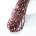 Zirkon,Diamantslebet Rund, 6*5mm/36cm，Hel Streng - Brun