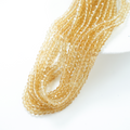 Zirkon,Diamantslebet Rund, 6*5mm/40cm，Hel Streng - Old Gold