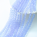 Zirkon,Diamantslebet Rund, 7.5*6.5mm/40cm，Hel Streng - lys lilla