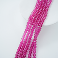 Zirkon,Diamantslebet Rund, 8*10mm/42cm，Hel Streng - Victorian Rose