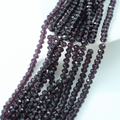 Zirkon,Diamantslebet Rund, 8*6.5mm/39cm，Hel Streng - Amethyst Lilla