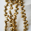 Zirkon,Jordbær,11*8mm/56cm，Hel Streng - Gold