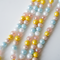 Zirkon,Rund,10mm/39cm，Hel Streng - Mix3