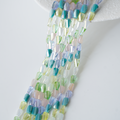 Zirkon,Slebne Cylinder Nuggets,6.6*4.4mm42cm，Hel Streng - Mix1