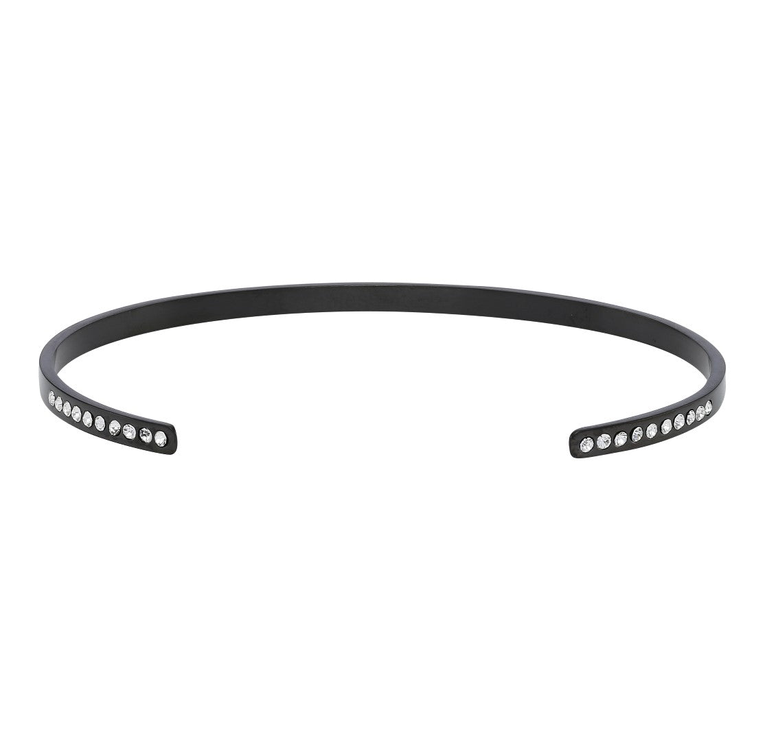 Zirkonia Bangle Mat Black