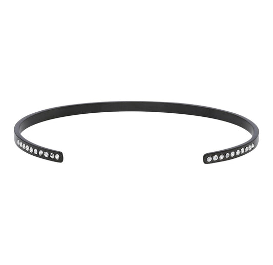 Zirkonia Bangle Mat Black