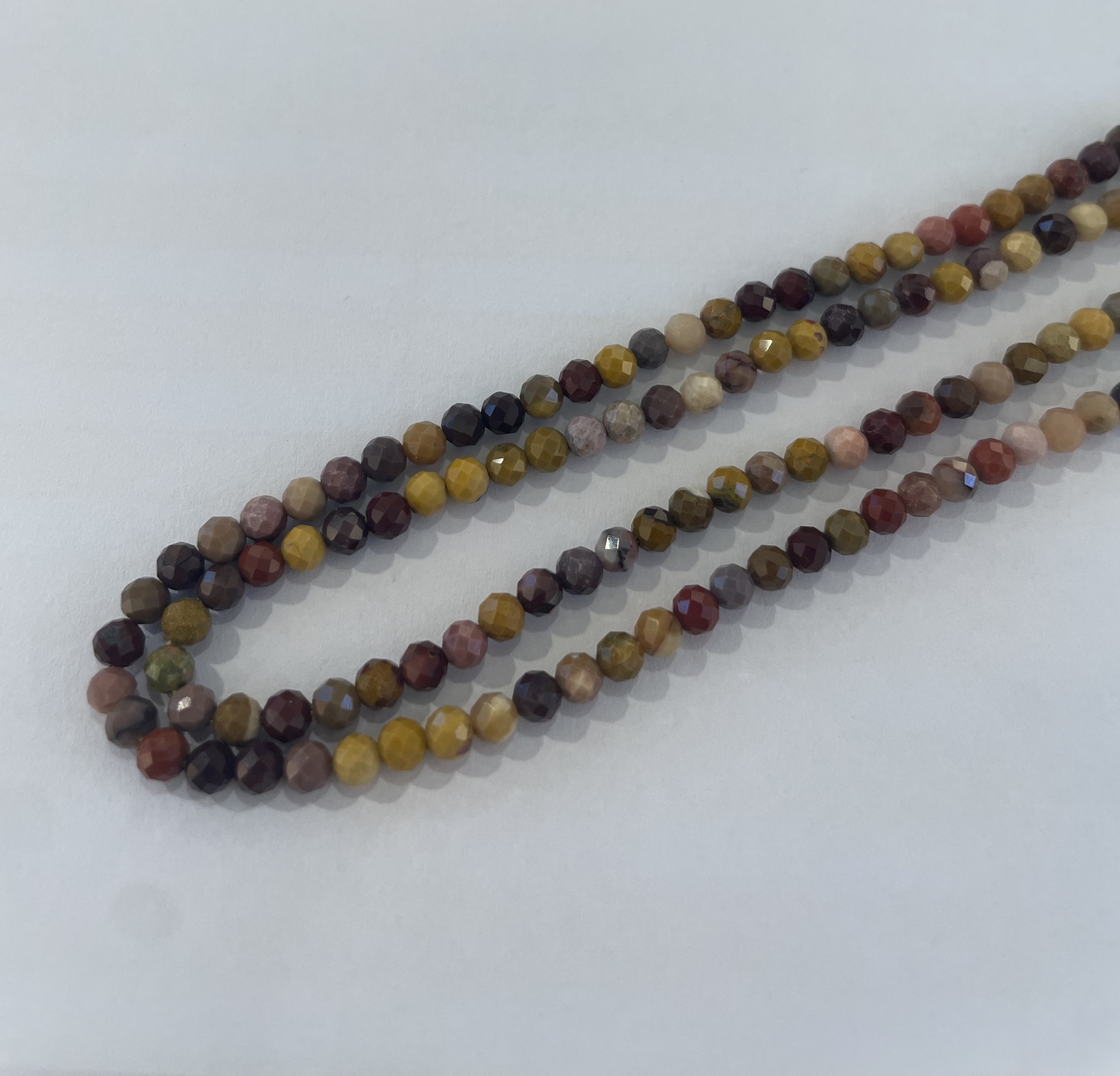 Agat , rund , ca.3 mm, 1 streng