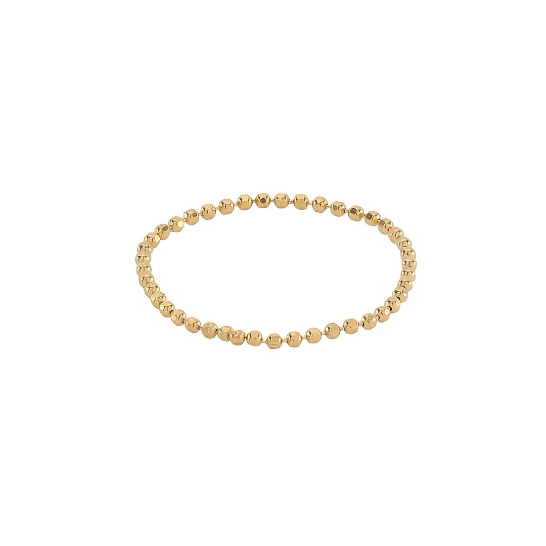 Ball Chain Ring Gold