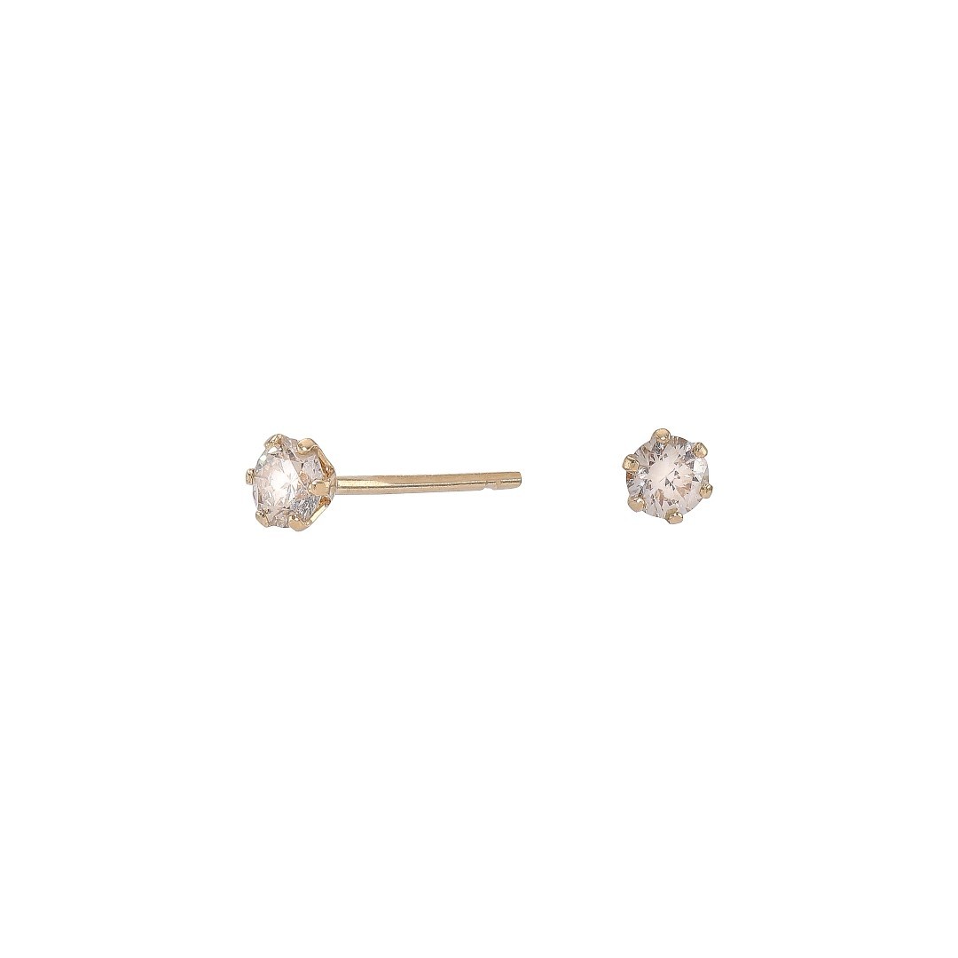 Diamond Ear Studs, 0.100 ct, Gold