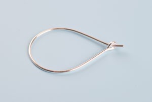 Ørering, dråbe, ca. 28x18 mm, 925s, 1 par
