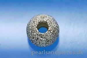 Perle, stardust, 3 mm, 925s, 6 stk.