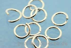 Ring/øsken, åben, 7x1 mm, 925s, 10 stk.