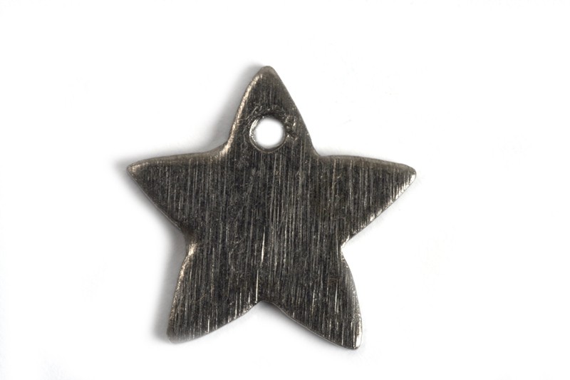 Stjerne, børstet, topboret, 11 mm, BP, 2 stk.