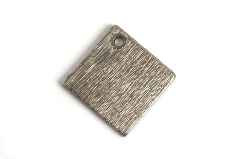 Kvadrat, børstet, ca. 10 mm, BP, 2 stk.