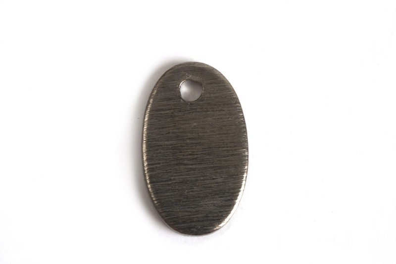Oval, børstet, 10x7 mm, BP, 4 stk.