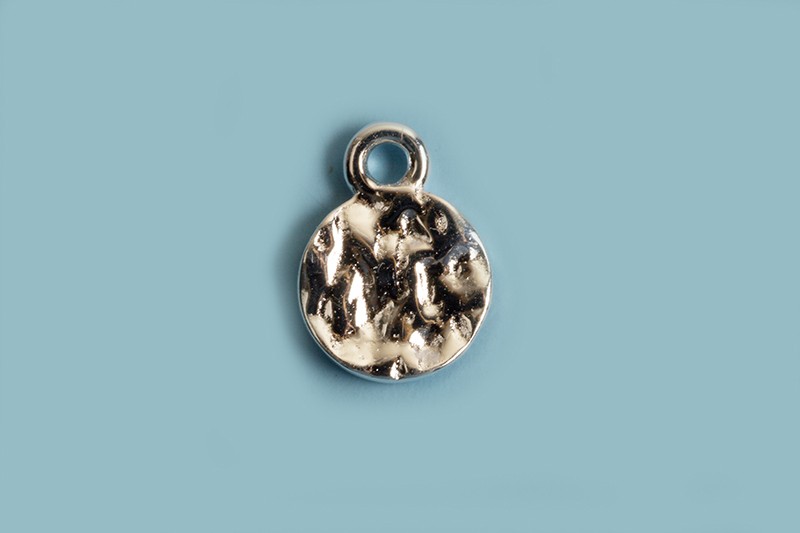 Vedhæng, banket, 5,5x8 mm, 925s, 1 stk.