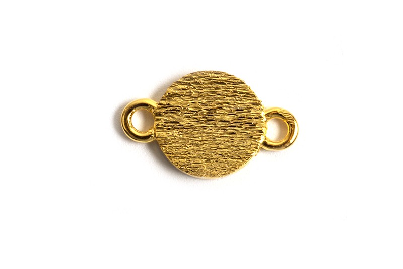 Vedhæng, børstet, link, 6x10 mm, FG 925s, 1 stk.