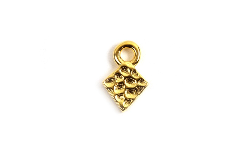 Vedhæng m/banket overflade, ca. 7,5x4,5 mm,  FG 925s, 1 stk.