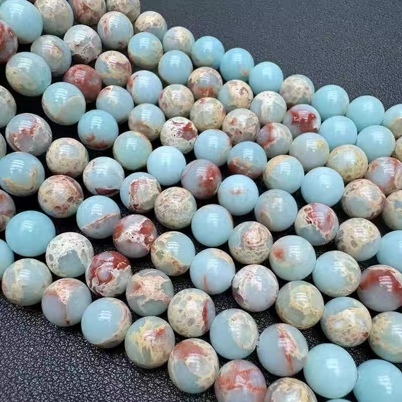 Jasper， rund ，8mm，39cm