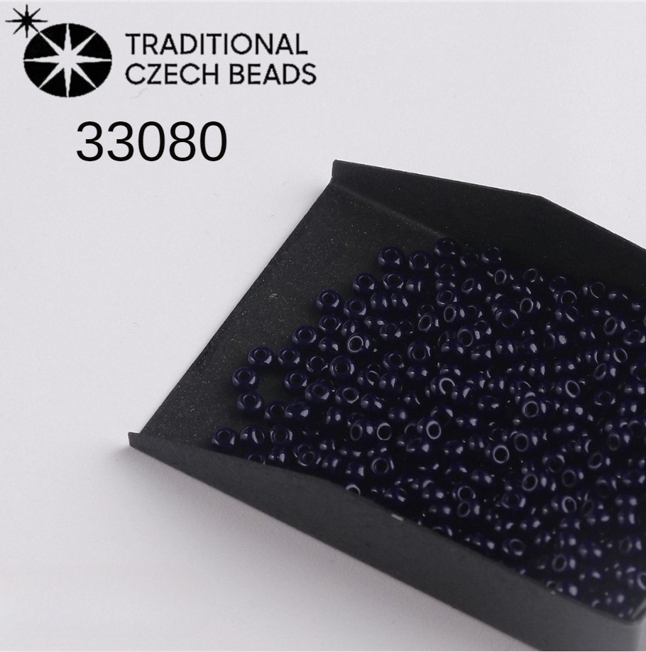 Preciosa Seed beads, Mørk Navy，ca. 2 mm, 10/0, ca. 10G, 1 æske