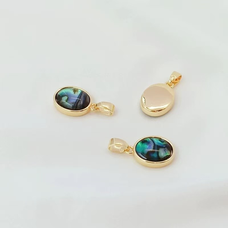 Vedhæng, m. opal sten ca. 9.4x18 mm, FG, 1 stk.