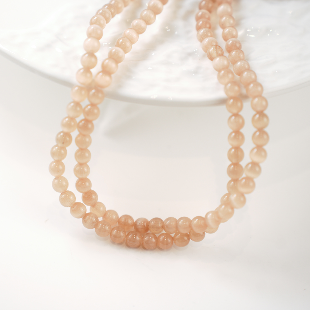 Cat Eye,6mm/37cm，Hel Streng - Khaki‌