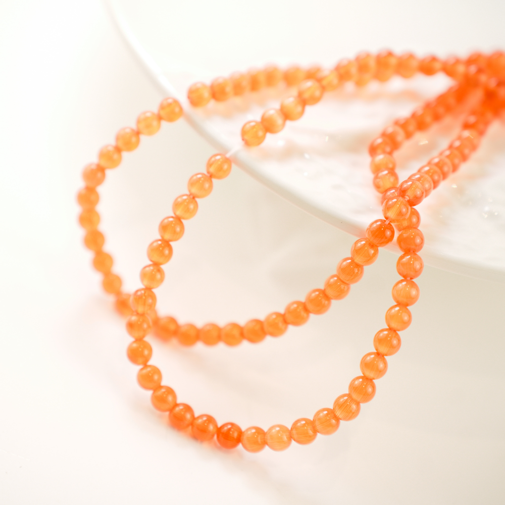Cat Eye,6mm/36cm，Hel Streng - Orange 