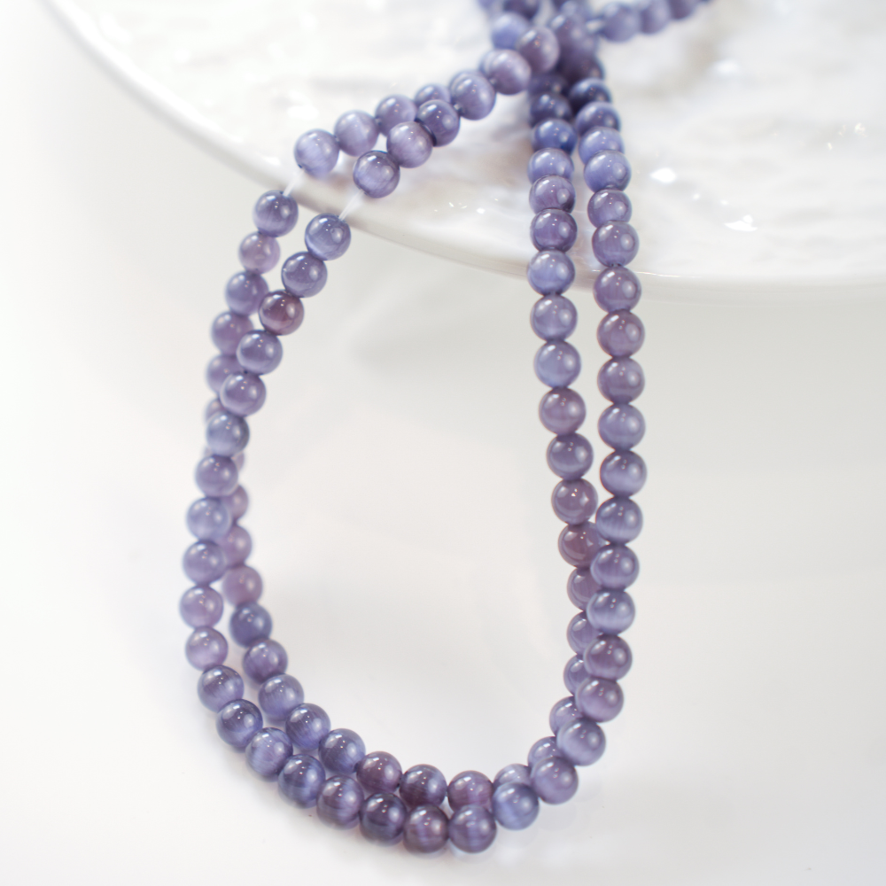 Cat Eye,6mm/37cm，Hel Streng - Grålilla