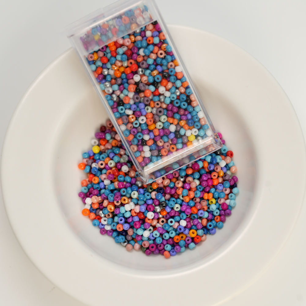 GB Seed beads, mix 2，ca. 2 mm, 10/0, ca. 10G, 1 æske