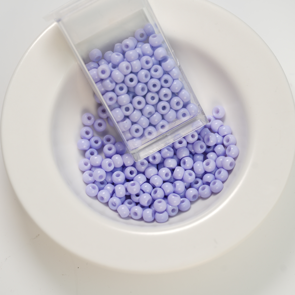 GB Seed beads, Purple，ca. 3.6mm, 6/0, ca. 10G, 1 æske