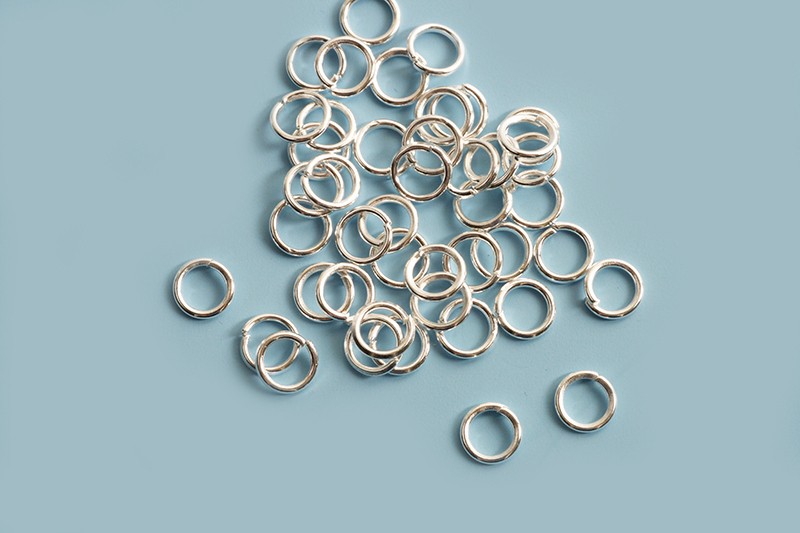 Ring/øsken, åben, 4mm, FS, ca. 50stk.