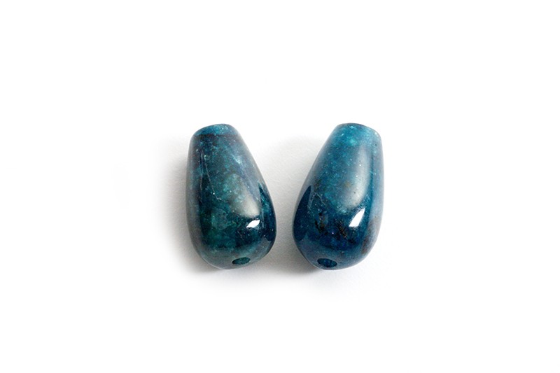 Apatite, dråbe, 10x6 mm, 2 stk.