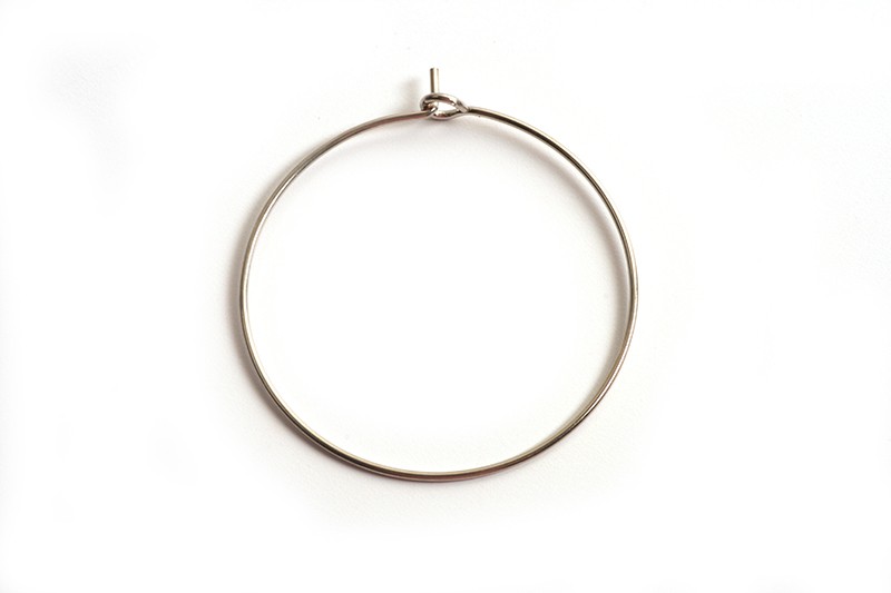 Creol, 30x0,8 mm, platiniumfarvet, 5 par