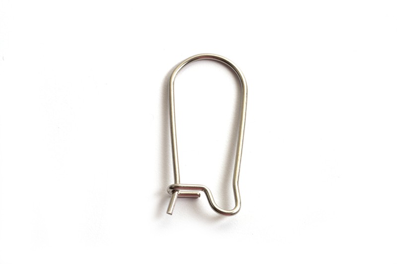 Ørebøjle, rustfrit stål, 20x12 mm, 2 par