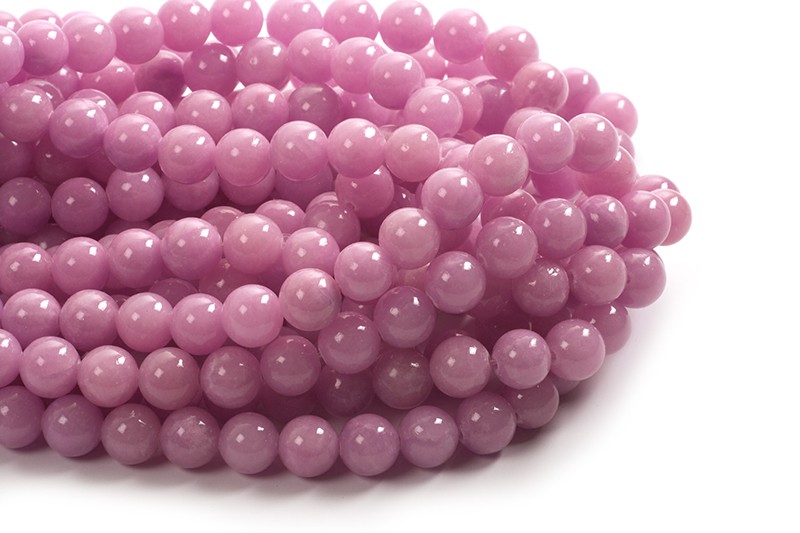 Jade, 10 mm, lilla, 1 streng