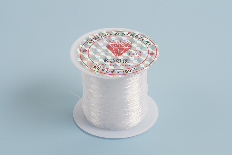 Nylon snøre, 0,5 mm, klar, ca. 25 m